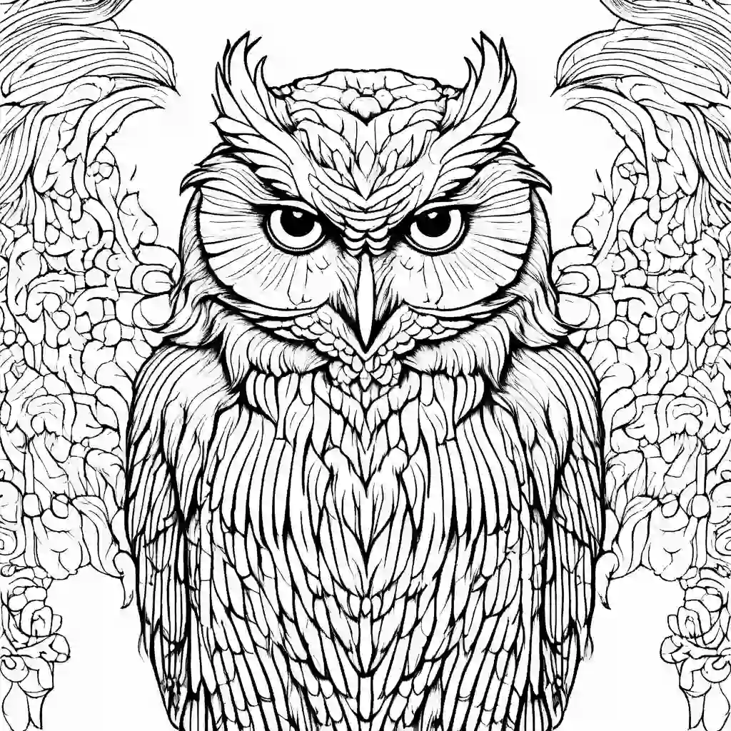 Snowy Owl coloring pages